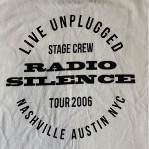 NWT Brandy Melville Radio Silence John Galt T-Shirt One Size Stage Crew